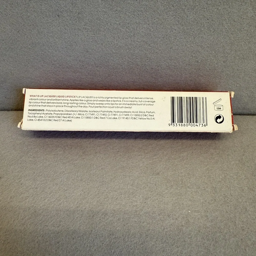 Model Co Lip Lacquer Liquid Lipstick - Fire Red - NIB New‎ in Box